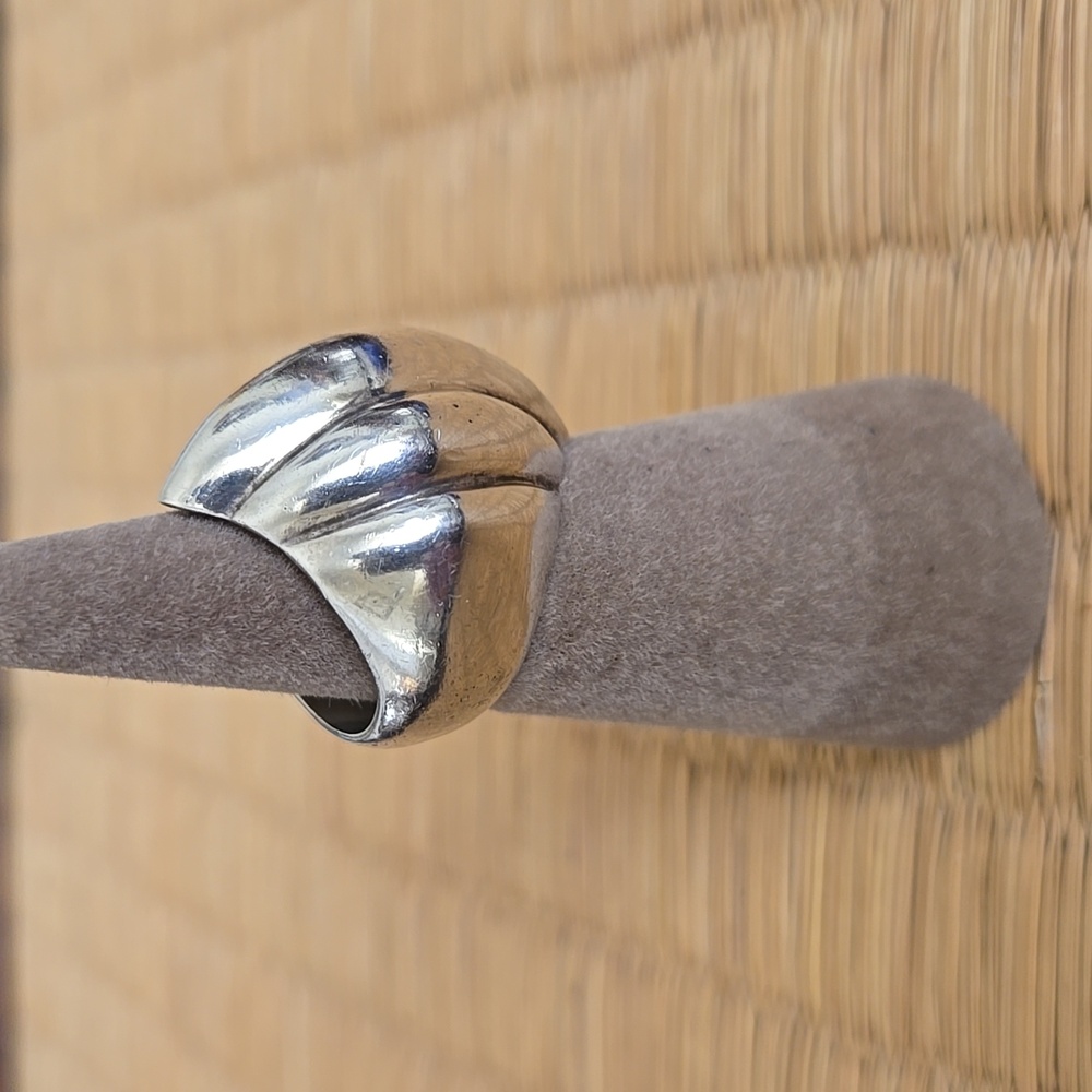 Bold Silver 925 Ring - image 2